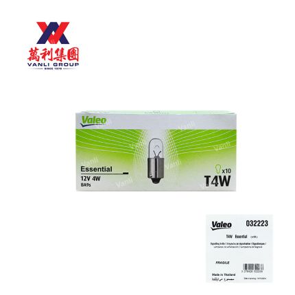 Valeo Bulb T4W Essential 12v 4w - 10pcs per box ( 032223 )