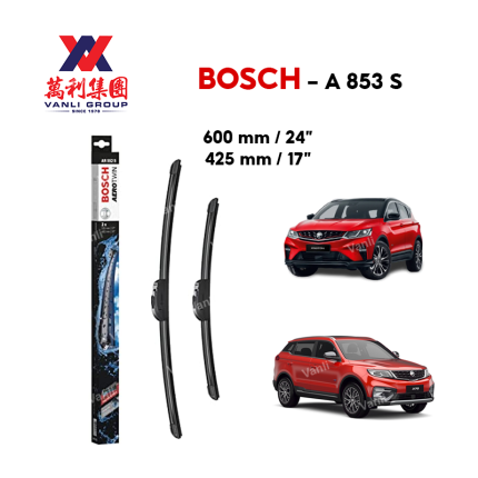 BOSCH Aerotwin A 853 S Wiper Blade 24&quot;/17&quot; set for Proton x50, x70  - 3 397 014 853