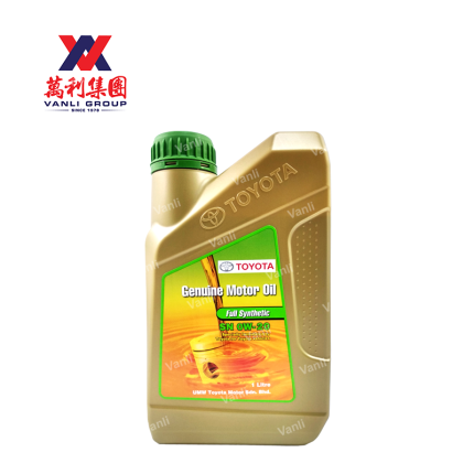 Toyota Engine Oil Genuine Fully Synthetic 0W20 1L Minyak Hitam Toyota Original