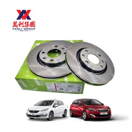 Valeo Front Disc Rotor for Peugeot 408 2.0cc &amp; 308T 4-speed ( 1set = 2pcs ) - 186693