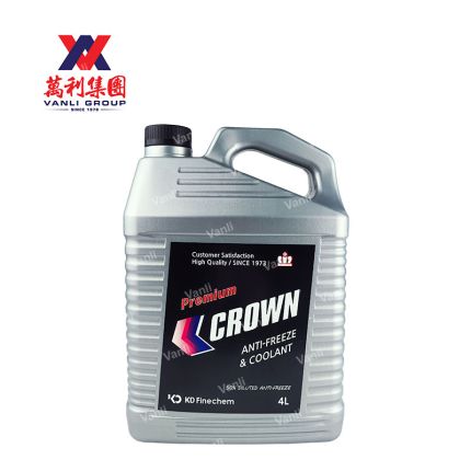 Crown Premium Anti-Freeze Coolant 4L (50% Diluted) by KD Finechem made in Korea