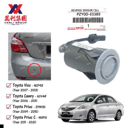 Toyota Reverse Sensor For Toyota Vios / Camry / Prius C - PZY0D-E0389