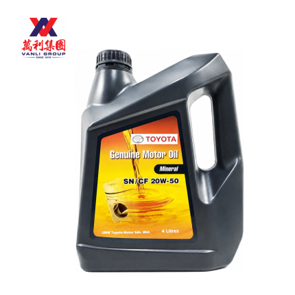 Toyota Genuine Motor Oil Mineral SN/CF 20W-50 Engine Oil 4L