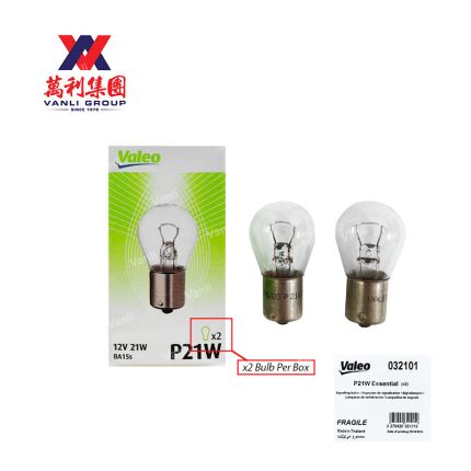 Valeo Bulb P21W Essential 12v 21w - 2pcs per box ( 032101 )