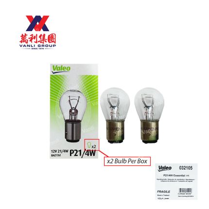 Valeo Bulb P21/4W Essential 12v 21/4w - 2pcs per box ( 032105 )