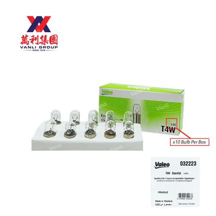 Valeo Bulb T4W Essential 12v 4w - 10pcs per box ( 032223 )