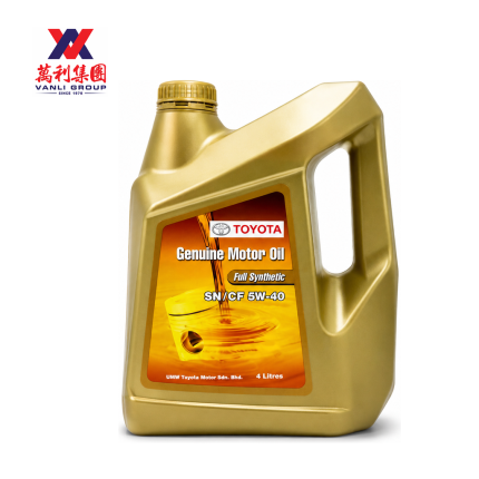 Toyota Genuine Motor Oil Fully Synthetic SN/CF 5W-40 Engine Oil 4L