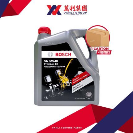 Bosch Premium X7 5W-40 Fully Synthetic Engine Oil 4L