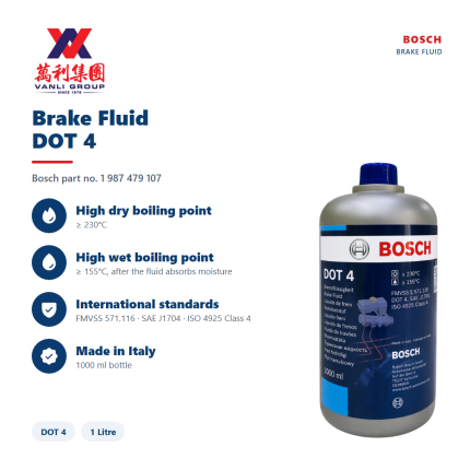 Bosch Genuine Brake Fluid DOT 4 1L