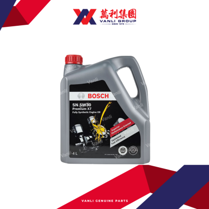 BOSCH Premium X7 Fully Synthetic SN 5W30 Engine Oil (4 Litres)