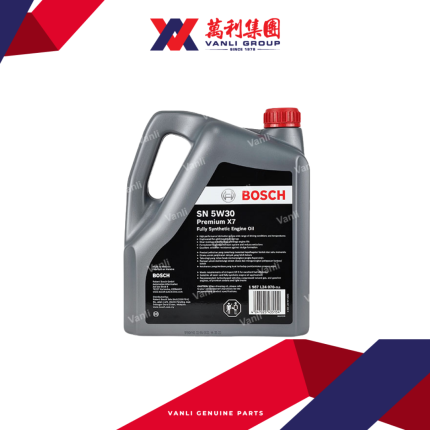 BOSCH Premium X7 Fully Synthetic SN 5W30 Engine Oil (4 Litres)