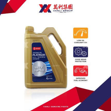 DENSO Platinum Fully Synthetic SN Engine Oil 5W40 4L