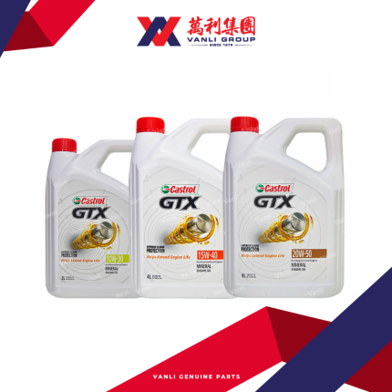 CASTROL GTX 10W30 / 15W40 / 20W50 Mineral engine oil ( 3L / 4L )