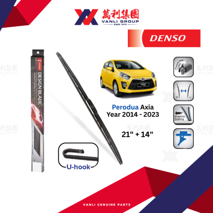 DENSO Design Blade Standard DDS Series - Front Wiper Blade 21&quot; + 14&quot; for Perodua Axia