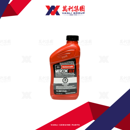 Ford Motorcraft Genuine Mercon ULV Auto Transmission Fluid 1 Quart/ 946ml ( 10-speeds ) - XT12-QU-LV