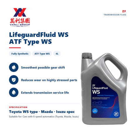 ZF LIFEGUARD TRANSMISSION FLUID WS (4LITRE) | ATF | TOYOTA LEXUS 5 | 6 | 8 | 10 Speed