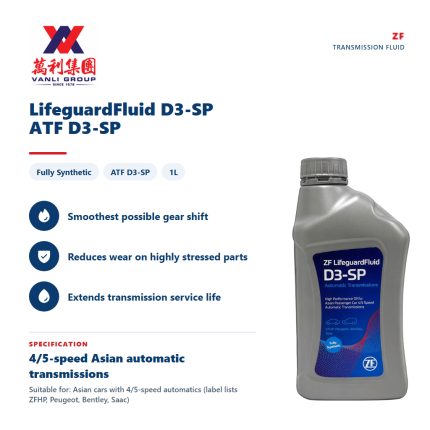 ZF LIFEGUARD TRANSMISSION FLUID D3-SP  1L | Perodua Alza Axia Myvi Bezza | ATF