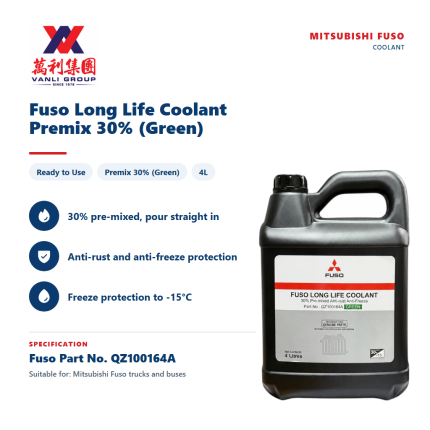 Mitsubishi Fuso Premix Long Life Coolant (Green) 4L