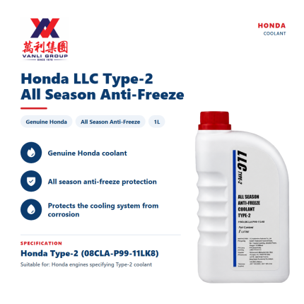 Honda All Season Anti-Freeze Coolant Type-2 1 Litre - 08CLA-P99-11LK8
