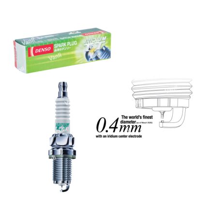 DENSO Iridium TT IK16TT Spark Plug for Nissan, Perodua, Proton, Hyundai, Mazda, KIA, Ssangyong &amp; Toyota - 267600-0990