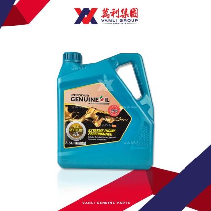 Perodua Fully Synthetic API SM 0W-20 3.5L Engine Oil For All Perodua Car