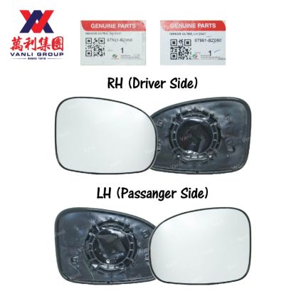 Perodua Left / Right Side Mirror Glass for Myvi Lagi Best / Icon ( Circle )