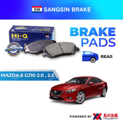 Sangsin Brake REAR Brake Pads For MAZDA 6 GJ10 6 2.0 2.5 - SP-1731