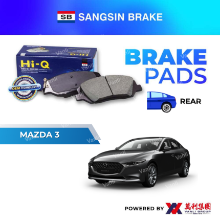 Sangsin Brake REAR Brake Pads For MAZDA 3 ( C2Y3 26-48ZB ) - SP-1834