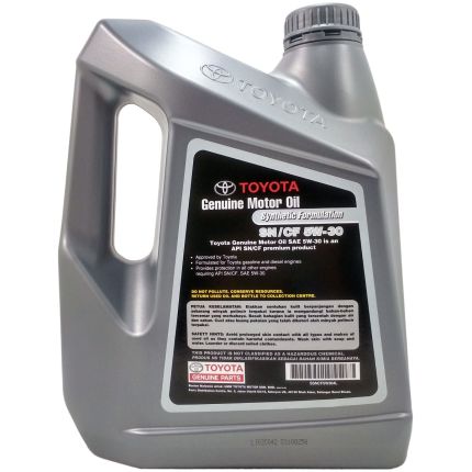 Toyota Engine Oil Genuine Semi Synthetic 5W30 Engine Oil Original 4L Minyak Hitam Toyota Original