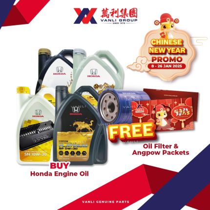 CNY PROMO - Honda Genuine Engine Oil SN - Fully Synthetic 0W20 / Fully Synthetic 0W30 / Semi Synthetic 5W30 / Mineral 10W30