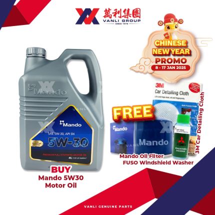 CNY Promo - MANDO Service package FREE Oil Filter + 3M + Fuso for Hyundai Kia